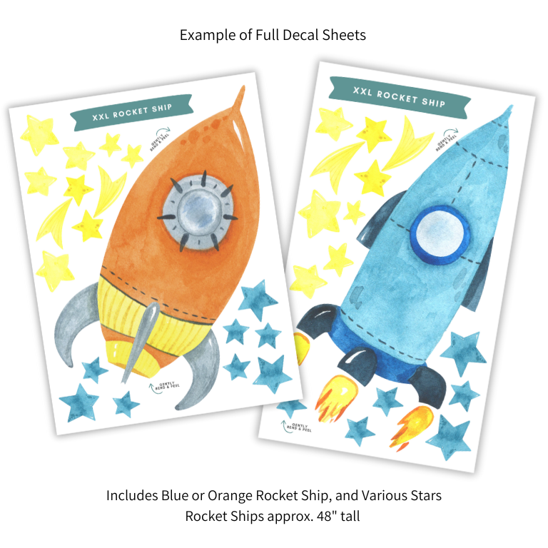XXL Rocket Ship Decals