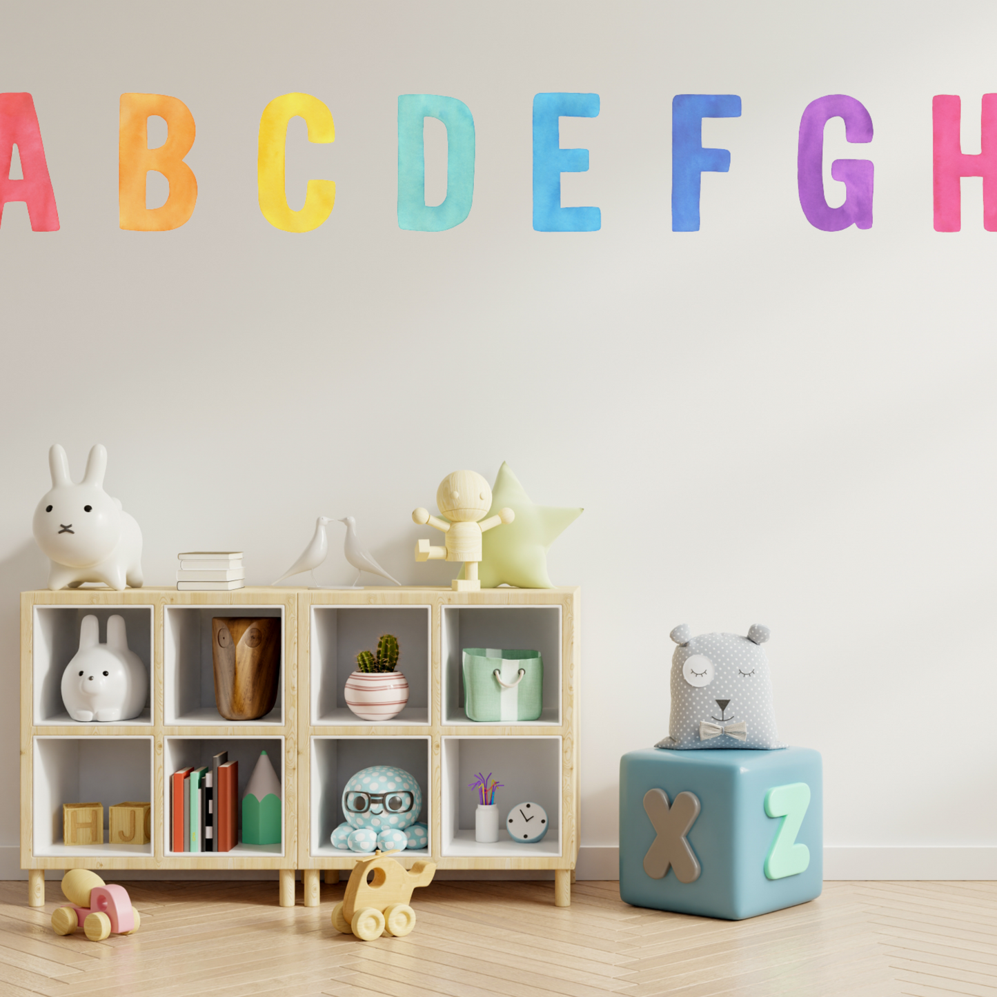 Rainbow Alphabet Letter Decals