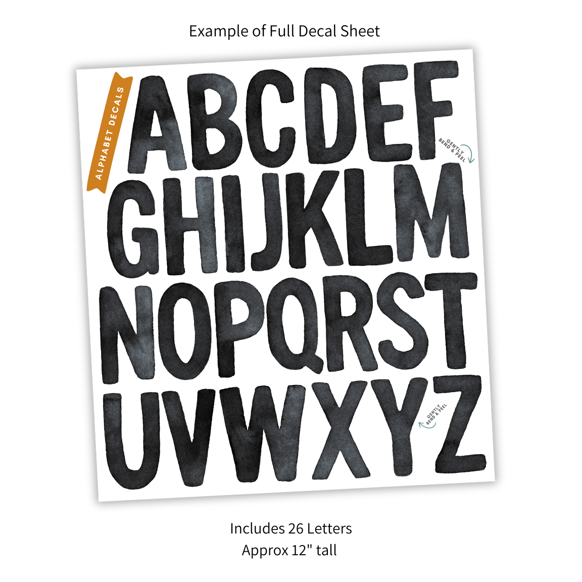 Alphabet Set Decals