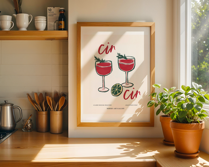 'Cin Cin' Art Print