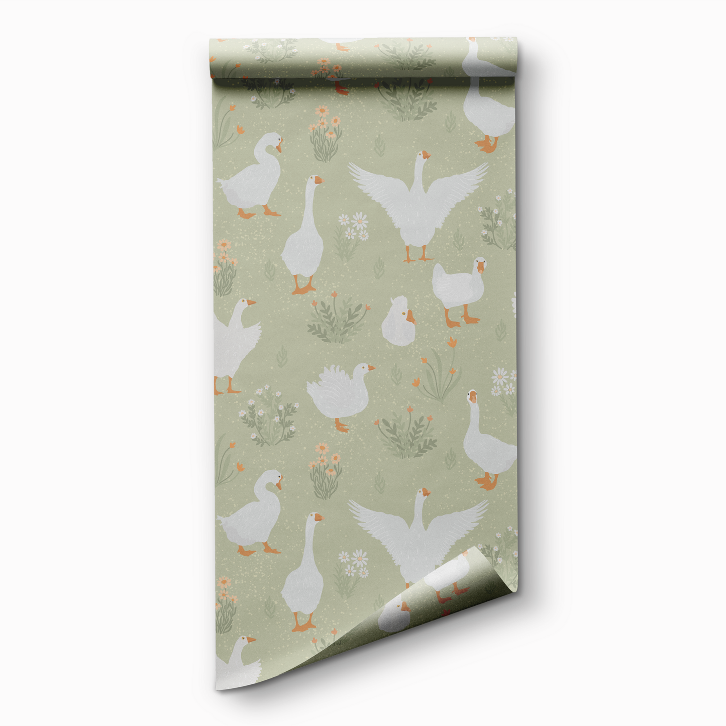 Goose Parade Wallpaper