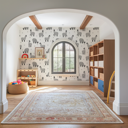 Llama Land Wallpaper