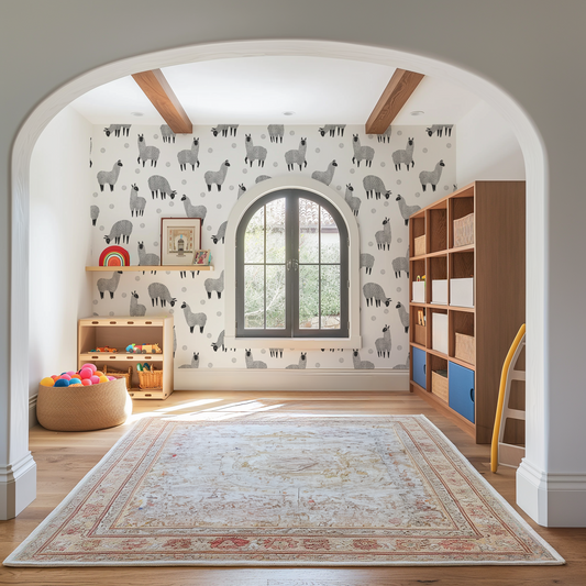 Llama Land Wallpaper