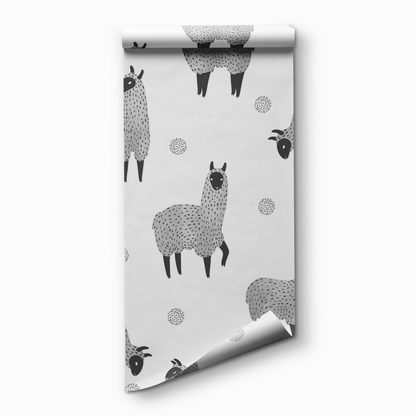 Llama Land Wallpaper