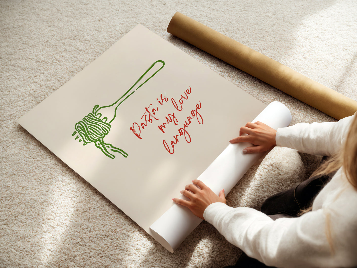 'Pasta is My Love Language' Art Print