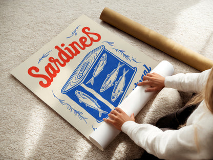 'Sardine Society' Art Print