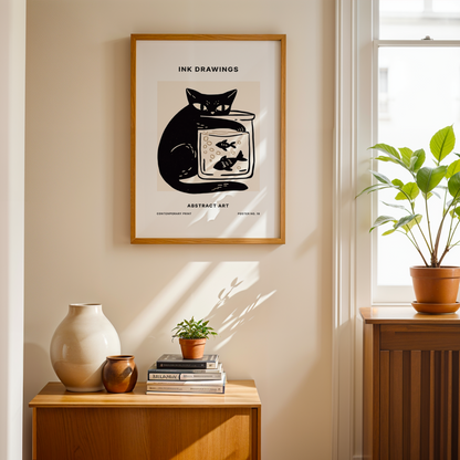'The Cat's Meow' Art Print