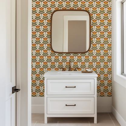 Golden Bloom Wallpaper