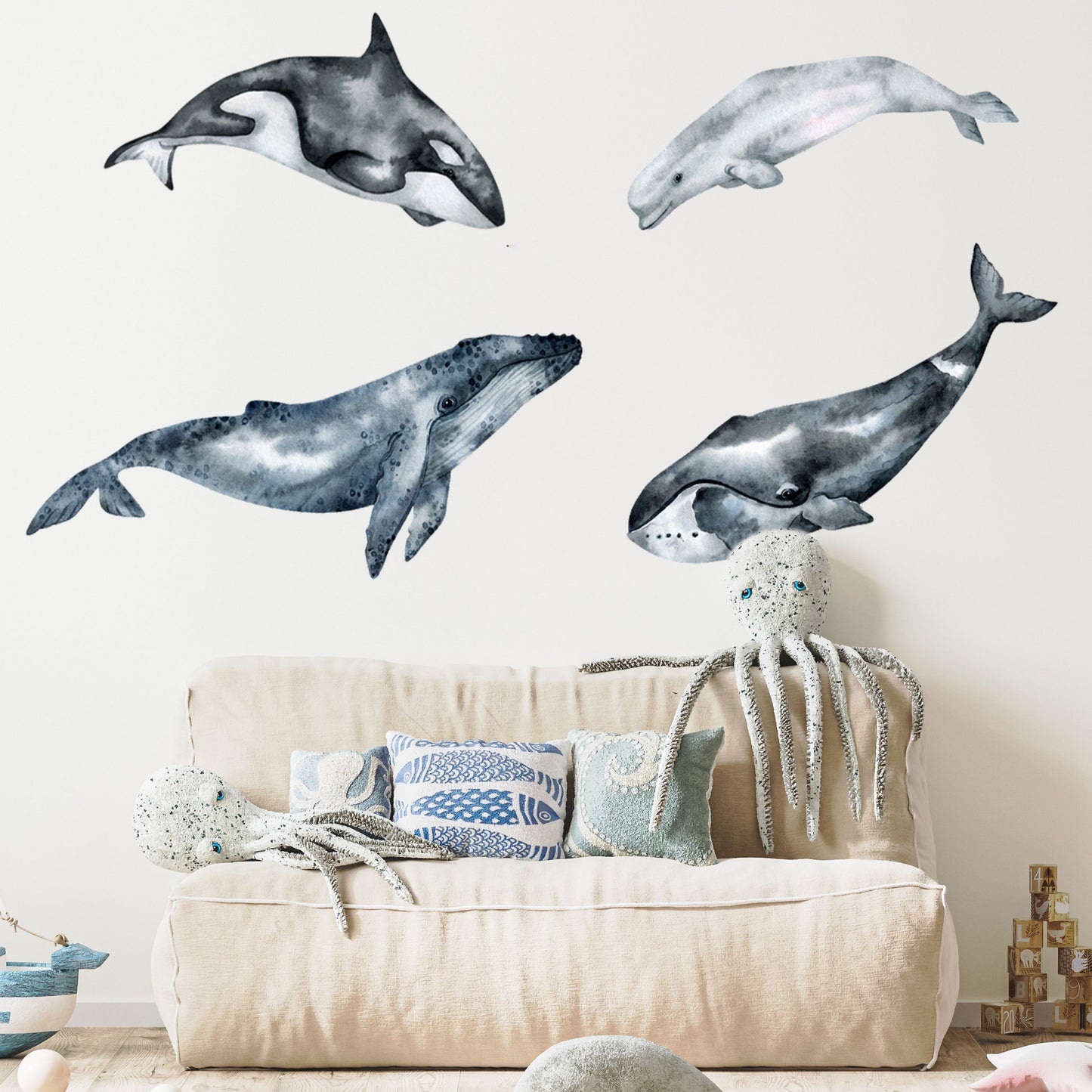 Deep Blue Whale Decals