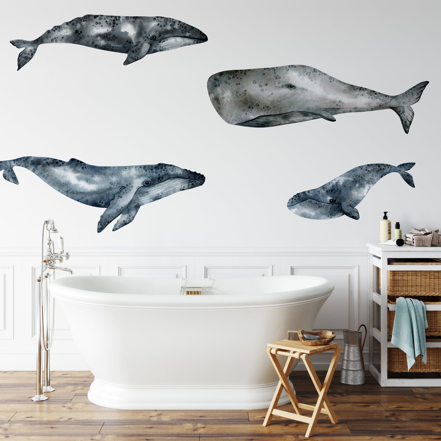 Deep Blue Whale Decals